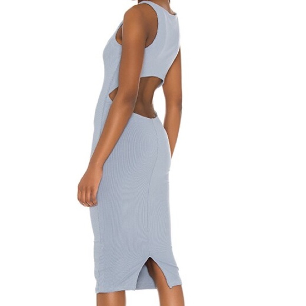 superdown Light Blue Cutout Midi Dress